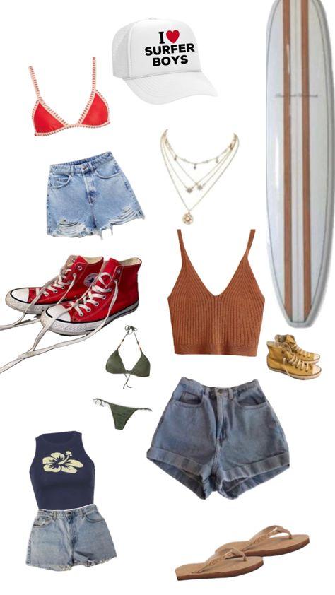 Outfits For Brazil, Pouge Life Inspired Outfits, Outer Banks Aesthetic Outfits Kiara, Outerbanks Girl Outfits, Cocnut Girl Outfits, Sufer Girl Aesthetic Outfits, Easy Trendy Outfits, Fashion Hacks Clothes, Simple Trendy Outfits