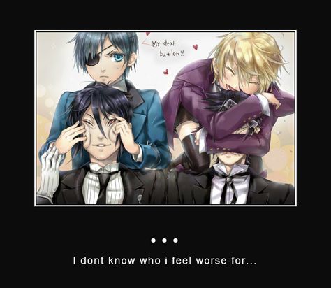 Sebastian Black Butler, Ciel Black Butler, Ciel And Alois, Black Butler Comics, Black Butler Meme, Black Butler Funny, Alois Trancy, Chihiro Y Haku, Black Butler Sebastian