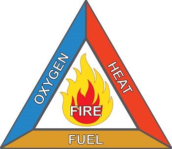 oxygen_heat_fuel_fire_triangle_forest_wildfire Purposive Communication, Fire Science, Fire Triangle, Fire Safety Activities, Safety Activities, Stem Lessons, Stem Lesson, Science Topics, Wild Fire