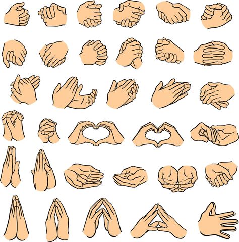 Praying Hands Clipart, Praying Hands Drawing, Joined Hands, Hand Poses, Hands Drawing, Hand Clipart, Anime Hands, Hand Drawing Reference, Human Anatomy Art