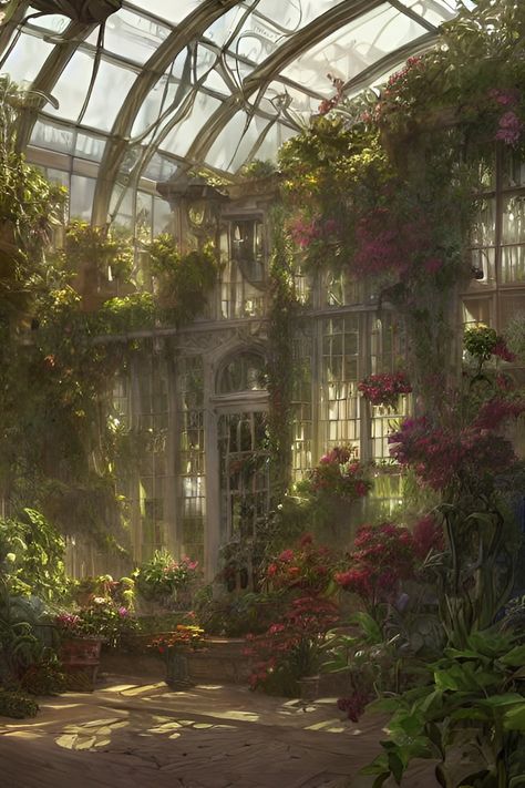 Fantasy Indoor Garden, Indoors Aesthetic, Greenhouse Aesthetic, Victorian Winter, Victorian Greenhouse, Garden Aesthetic, Winter Garden, Indoor Garden, The Conjuring