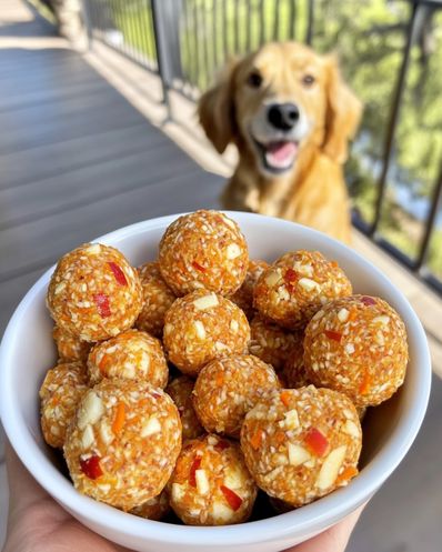 Apple and Carrot Balls for Dogs: A Healthy, Homemade Treat Your Pup Will Love! Easy, Nutritious, and Perfect for Any Dog. Apple Dog Treats Homemade Easy, Carrot Dog Treats Recipes, Carrot Dog Treats, Peanut Butter And Carrot Dog Treats, Pumpkin And Carrot Dog Treats, Pumpkin Apple Dog Treats, Apple And Carrot Dog Treats, Carrot Dogs, Homemade Dog Cookies