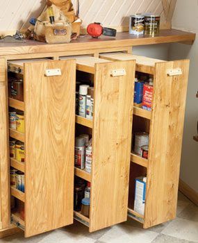 Pull Out Pantry Shelves, Roll Out Shelves, Organiser Cucina, Space Saving Shelves, Pull Out Pantry, Cabinet Shelves, Beach Kitchen, Desain Pantry, Shop Projects