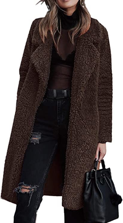 Coffee Brown Color, Long Cardigan Coat, Womens Faux Fur Coat, The Cardigans, Hooded Trench Coat, Winter Outwear, Outwear Jackets, Womens Fleece, Sweaters And Jeans