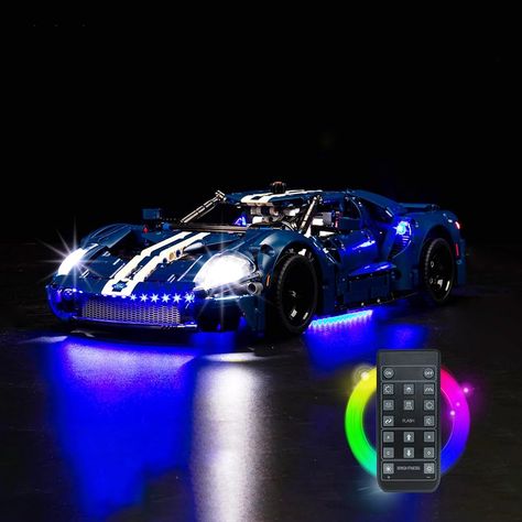 Upgraded Light Kit for Lego Technic 2022 Ford GT 42154 Car Model, Remote Control Compatible with 42154 (Model Not Included) - lego technic Bricks Diy, Car Building, Classic Racing Cars, Remote Control Light, Gt Cars, Lego Models, Lego Technic, Diy Car, Electronic Parts