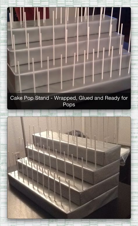 How To Make A Cake Pop Stand Diy, Cake Pop Stands Display, Cake Pop Display Ideas Graduation, Diy Cake Pop Display, Cake Pop Holder Ideas, Cake Pop Display Ideas Birthday, Cake Pop Holders Diy Display, Diy Cakepop Stand Ideas, Cake Pop Display Ideas Diy