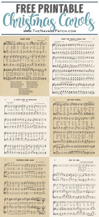 Free Vintage Christmas Carol Printables| Free printable vintage Christmas carols | Oversize vintage music sheet for Christmas | Free printable antique music sheet | Downloadable vintage Christmas carols | Free downloadable vintage music sheet printables | Vintage music sheet posters | #TheNavagePatch #FreePrintable #FreeDownloadables #VintagePosters #Christmas #ChristmasDecor #ChristmasArt #MusicSheet #VintageIllustrations #Farmhouse #WallArt #GalleryWall #VintageArt | TheNavagePatch.com Free Printable Music Sheets Vintage, Here Comes Santa Claus Sheet Music, Free Printable Music Sheets, Christmas Carols Decorations, Vintage Christmas Sheet Music Printable, Vintage Sheet Music Printable Free, Vintage Christmas Images Victorian Free Printable, Christmas Songs Lyrics Free Printable, Silent Night Sheet Music Free Printable