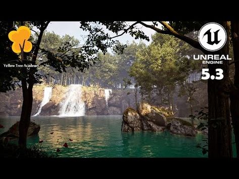 (358) Unreal Engine 5.3 Tutorial: Creating Stunning Waterfalls - YouTube Yellow Tree, Unreal Engine, 3d Modeling, Game Development, Castle, Engineering, The World