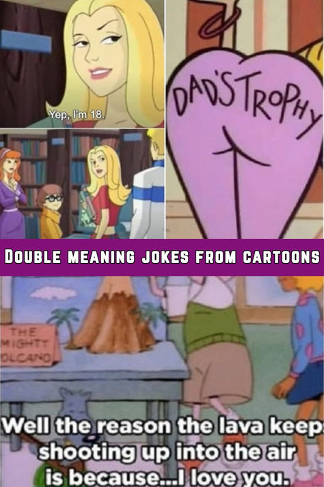 Double meaning jokes from cartoons that we've never understood as kids😁 Double Meaning Jokes, Meanwhile In Russia, Patience Is A Virtue, Bizarre Photos, Double Meaning, Kids Tv Shows, Parenting Memes, Kids Tv, Sketches Easy