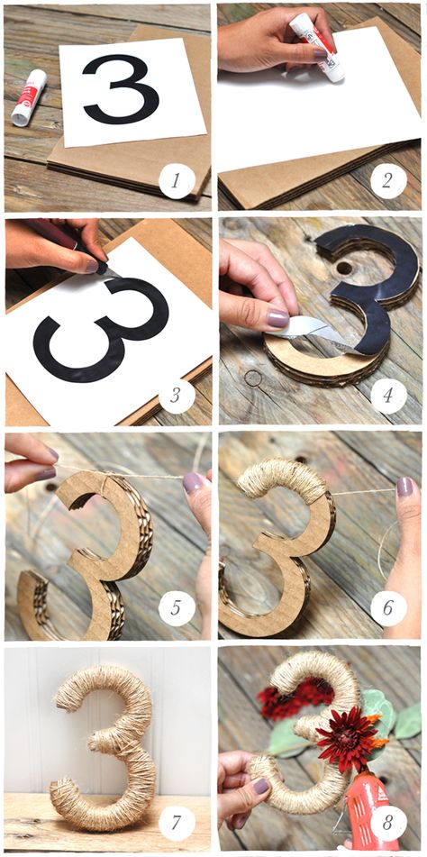 Diy Table Numbers, Anniversaire Diy, Wedding Table Numbers, Wedding Deco, Diy Table, Diy Party, Diy Wedding, Birthday Decorations, Wedding Table