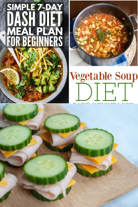 Vegetable Soup Diet, Match Recipes, Dash Diet Menu, 7 Day Cabbage Soup Diet, High Blood Pressure Diet Meals, Dash Diet Plan, Dash Diet Meal Plan, The Dash Diet, High Blood Pressure Diet