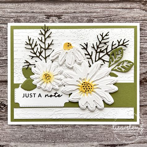 Cheerful Daisies Stampin Up Card Ideas, Su Cheerful Daisies Cards, Stampin Up Cheerful Daisies Cards, Cheerful Daisies Stampin Up Cards, Stampin Up Cheerful Daisies, Crazy Daisies, Kathleen Kelly, Dainty Delight, Cheerful Daisy