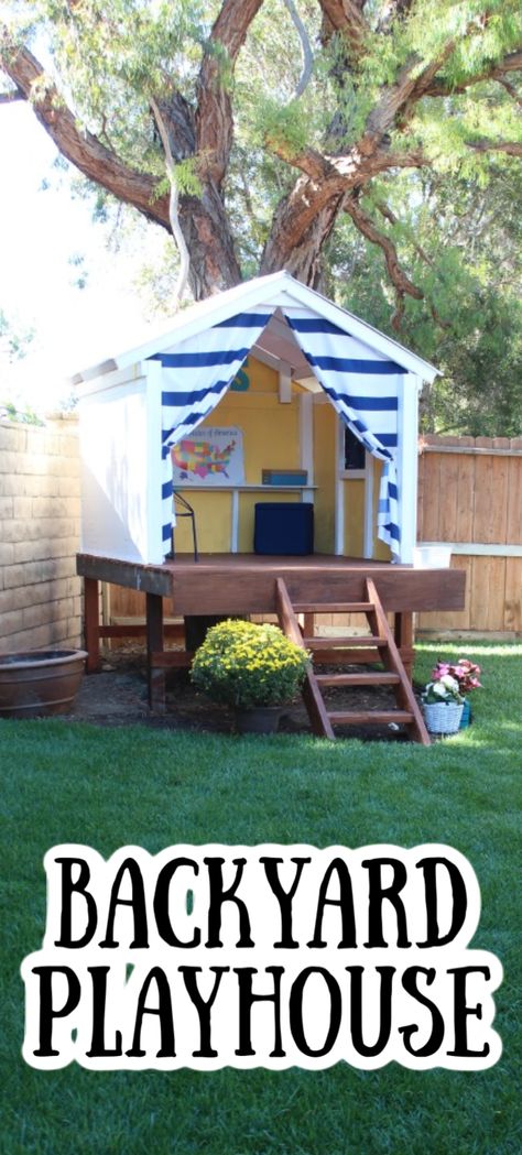 Treehouse Playhouse, Playhouse Backyard, Treehouse For Kids, Outdoor Treehouse, Treehouse Diy, Diy Kids Playhouse, Diy Treehouse, Backyard Treehouse, Playhouse Kids