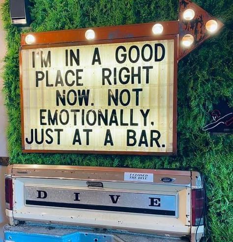 Wine Store Design, Bar Chalkboard, Broadway Street, Bar Quotes, Funny Bar Signs, Cave City, Shed Signs, Daily Message, Beer Quotes