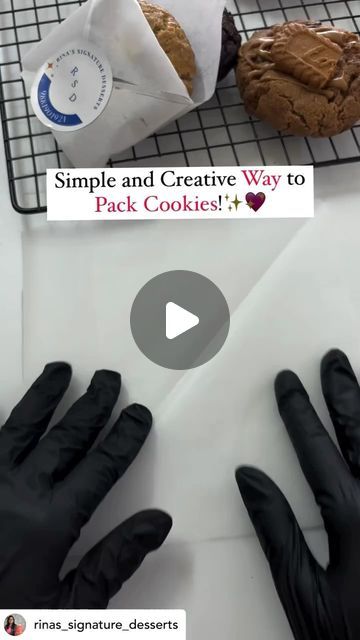 Arife Lamoulde Grant Road on Instagram: "Posted @withregram • @rinas_signature_desserts I just came across this adorable cookie packaging idea and had to give it a try! To my surprise, it was even easier than expected. ✨💖

This unique and attention-grabbing packaging is perfect for anyone wanting to make their cookies stand out. 💖

Give it a go and let me know your thoughts!✅

#baker #baking #cake #bakery #cakes #homemade #bakersofinstagram #cakesofinstagram #foodie #cakedecorating #food #dessert #chocolate #bake #homebaker #cupcakes #foodporn #birthdaycake #bread #yummy #cookies #instafood #cakestagram #foodphotography #delicious #pastry #desserts #love #birthday #sweet" Cookies Box Packaging Ideas, Signature Desserts, Box Packaging Ideas, Cookies Box, Cookie Stand, Packaging Idea, Love Birthday, Dessert Chocolate, Cake Bakery