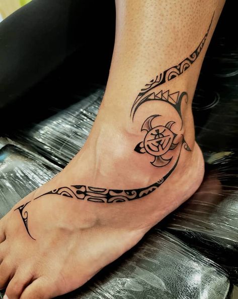 Top 71 Best Tribal Tattoos Ideas for Women - [2021 Inspiration Guide] Ankle Tattoo Polynesian, Niuean Tattoo Women, Trible Tattoo Design For Women, Polynesian Tattoo Designs For Women, Ankle Tattoo Designs, Ankle Tattoos For Women, Ankle Tattoos, Polynesian Tattoo Designs, 2024 Inspiration