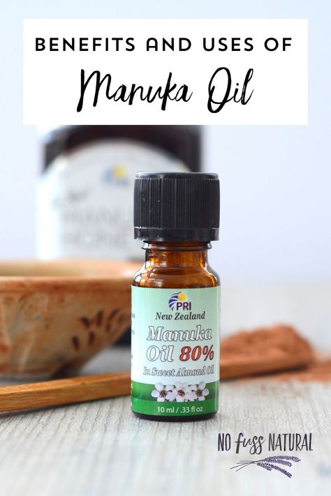 Manuka Oil - Benefits and Uses Find out how to include this essential oil in homemade skin care and how to use it to ease athlete's foot, dandruff, and more. Manuka Essential Oil, Massage Oil Blends, Manuka Oil, Deodorant Recipes, Homemade Deodorant, Facial Steaming, Athletes Foot, Essential Oils For Skin, Essential Oil Benefits