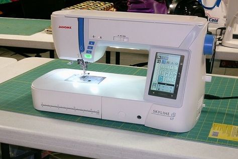 Janome Skyline S7 Review | Sewing Insight Brother Dream Machine, Husqvarna Viking Sewing Machines, Janome Sewing Machine, Computerized Sewing Machine, Viking Sewing Machine, Mini Quilt Patterns, Treadle Sewing Machines, Sewing Machine Reviews, Viking Sewing