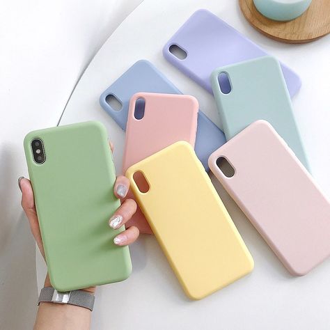 Silicone Phone Case Samsung, Pastel Phone Case, Xiaomi Phone, Capas Samsung, Phone Photo Editing, Nye Fashion, Redmi 9, Cover Iphone, Aesthetic Phone Case