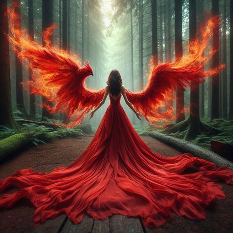 Phoenix Goddess, Phoenix Woman, Power Pictures, Fire Princess, Fire Goddess, Dragon Tattoo For Women, Lion Photography, Lily Potter, Phoenix Art