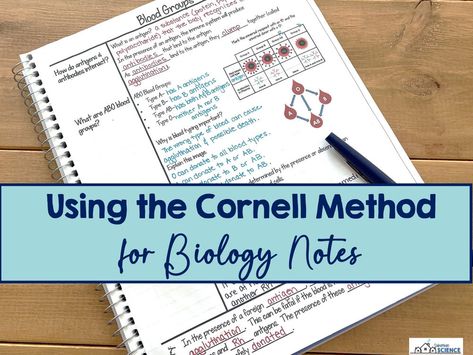 Cornell Doodle Notes Template, Biology Honors Notes, Cornell Notes For Science, Cornell Notes Biology, Science Notes Template, Cornell Notes Example, Biology College, Cornell Notes Template, Note Taking Strategies