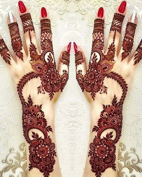 Kashee's Mehndi Designs, Henne Tattoo, Rose Mehndi Designs, Engagement Mehndi Designs, Full Mehndi Designs, Latest Bridal Mehndi Designs, Mehndi Designs Front Hand, Wedding Mehndi Designs, Full Hand Mehndi Designs