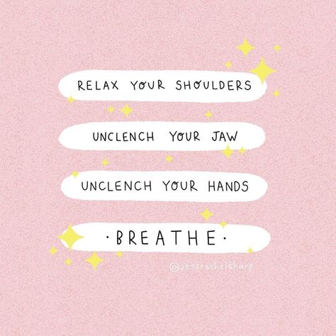 Unclench Your Jaw, Action For Happiness, Jaw Clenching, Meditation Benefits, Empowerment Quotes, Meditation Quotes, Kids Journal, Self Reminder, Just Breathe