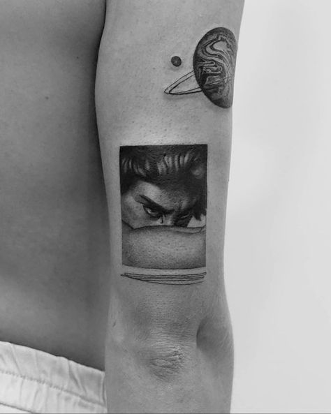 Lucifer Painting Tattoo, American Beauty Tattoo, Fallen Angel Alexandre Cabanel, Apollo Tattoo, Window Tattoo, Alexandre Cabanel, Fallen Angel Tattoo, Beauty Tattoo, Single Needle Tattoo