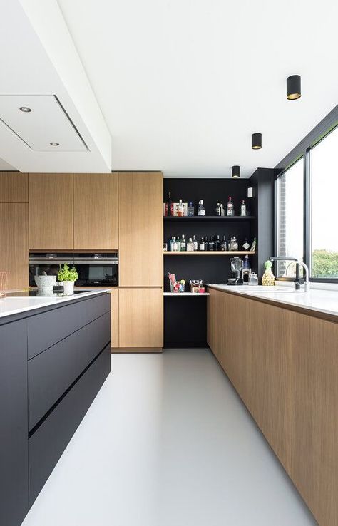 Kitchen Aesthetic Black, Kitchen Interior Black, Kitchen Lighting Black, Aesthetic Black Kitchen, Black Kitchen Interior, Black Kitchen Aesthetic, Black Kitchen Lighting, Big Kitchen Ideas, Black Kitchen Island