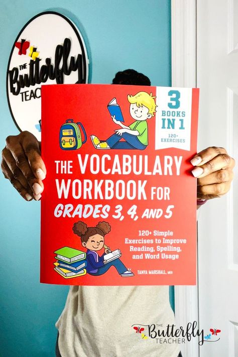 Finding effective and easy vocabulary practice for 3rd, 4th, and 5th graders can be tricky. You want something engaging and not too hard. Well, this post shares a detailed review of The Vocabulary Workbook for Grades 3, 4, and 5. A standards-aligned book that allows upper elementary students to have meaningful, spiraled vocabulary review. Teachers can use these vocabulary activities in the classroom and homeschooling families will enjoy giving their kids the independent practice with vocab. Effective Teaching Strategies, Vocabulary Practice, Vocabulary Activities, Teacher Blogs, Time Management Tips, Upper Elementary, 5th Grades, The Butterfly, In The Classroom