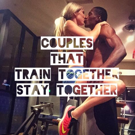 COUPLES THAT TRAIN TOGETHER STAY TOGETHER Couples Workouts, Couples Who Workout Together, Couple Training, Workout Together, Fit Couples, Future Wife, Beast Mode, I Promise, Fitness Fashion