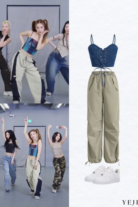 Itzy Yeji Cake Dance Practice Inspired Outfit 😍 [#kpop #itzy #kfashion #outfit #trendy #style #casual #lia #yuna #ryujin #yeji #chaeryoung #outfitideas #ootd #pinterestfashion] Yeji Dance Practice Outfit, Itzy Dance Practice Outfit, Itzy Outfits Inspired, Itzy Outfits, Itzy Concert, Lia Yuna, Outfit Shein, Good Outfits, Itzy Kpop