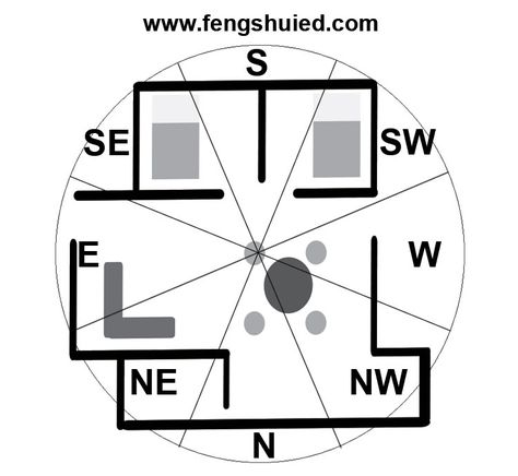 Applying The Feng Shui Bagua Map To The House | FengShuied Feng Shui Bagua Map, Feng Shui Bagua, Fen Shui, Bagua Map, Feng Shui Items, Feng Shui Principles, Feng Shui Bedroom, Feng Shui House, Peace And Harmony