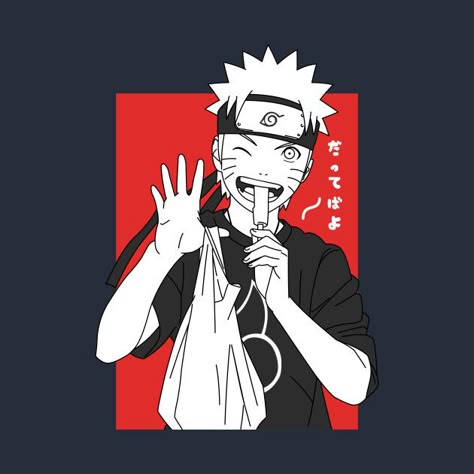 Naruto Design Shirt, Anime T Shirt Design Ideas Naruto, Anime Tees Design, Naruto T Shirt Design Ideas, Aesthetic T Shirt Design Ideas, Baka Naruto, Naruto Shirt Design, Naruto Prints, T-shirt Designs