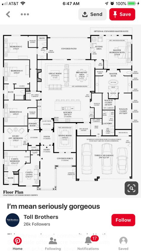 Luxury Home Layout, Barndominium Floor Plans With Garage, Floor Plans With Garage, Upstairs Game Room, Multigenerational House Plans, Pool House Plans, House Plans One Story, Building Plans House, Architectural Floor Plans