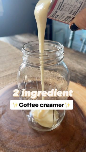 Melissa Helm on Instagram: "We’ve been doing this for the last couple of weeks and it’s so good! The best part? You just dump 2 cans in a mason jar and shake it up. If you are feeling adventurous you could add different things like cocoa powder, vanilla extract, peppermint extract or even things like cinnamon. There are tons of recipes online and different variations. Some people use maple syrup instead of sweetened condensed milk. I really want to try this with some raw cream seeing as raw milk products are packed with some amazing nutrients. We ditched the basic creamers a while ago and started using the healthier options.. turns out the healthier options are still packed with a ton of fillers and terrible seed oils. I will be investigating on how to make a creme brûlée flavored crea Condensed Milk Coffee, Flavored Creamer, Raw Cream, Homemade Coffee Creamer Recipe, Diy Coffee Creamer, Homemade Condensed Milk, Sweetened Condensed Milk Recipes, Homemade Milk, Sweet Condensed Milk