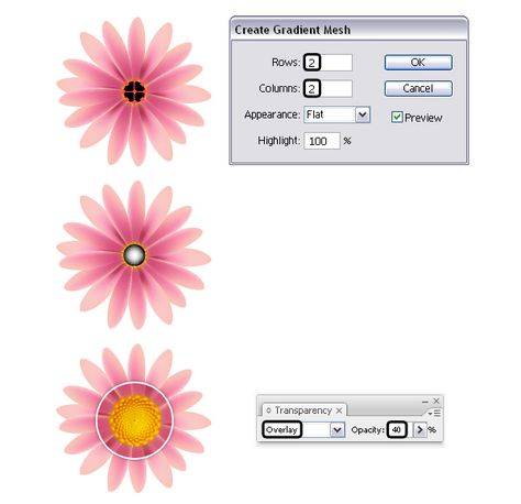 Create Simple Flowers With Gradient Mesh in Adobe Illustrator Flower Vector Art, Learning Adobe Illustrator, Illustrator Tips, Wallpaper Graphic, Adobe Illustrator Design, Adobe Illustrator Vector, Adobe Tutorials, Photoshop Techniques, Adobe Illustrator Graphic Design