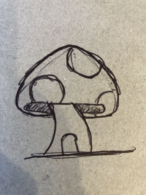 Easy Drawing Mushroom, Cute Drawings Mushroom, Fairytale Drawings Easy, Mushroom Art Simple, Hippie Sketches Doodles, Locust Drawing, Cute Small Easy Doodles, Cute Tiny Drawings, Mushroom Drawing Ideas