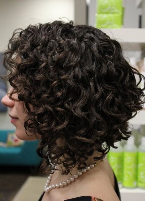 Curly Hairstyles 2014: Side View of Sexy Short Curly Hair Style - WOULD I?? Kręcony Bob, Curly Bobs, Medium Long Haircuts, Fine Curly Hair, Medium Curly Hair Styles, Hair Styles 2014, Haircuts For Curly Hair, Curly Bob Hairstyles, Short Hairstyle