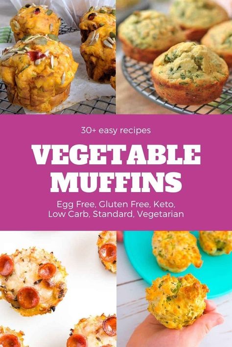 Are you looking for some healthy muffin recipes? With this collection of savoury vegetable muffins, you have a good section of recipes to choose from. Find recipes for: vegan vegetable muffins, vegetable muffins for kids, gluten free vegetable muffins, egg and vegetable muffins, egg free muffins, and dairy free muffins. Savory Vegetable Muffins, Vegetable Muffins For Toddlers, Vegan Savoury Muffins, Savoury Vegetable Muffins, Muffins For Kids, Pescatarian Food, Veggie Egg Muffins, Egg Free Muffins, Gluten Free Zucchini Muffins