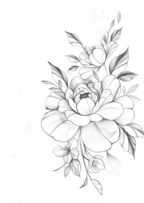 Single Flower Tattoo Designs, Single Flower Tattoo, Japanese Peony Tattoo, Tropical Flower Tattoos, Shoulder Tats, Peony Design, Wildflower Tattoo, Peonies Tattoo, Tattoo Desings