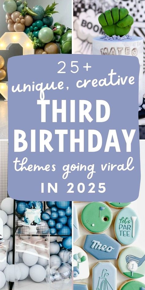 On the hunt for cute toddler party ideas and planning a 3rd birthday party for boy? 🚧 I've hand-picked these cute, modern & unique birthday themes for boys - such cool ideas for little boy birthday parties that I'm totally considering using for my own 3 year old boy! 🦖 (aka list of my fav 3 year birthday theme boy edition ideas) Unique Birthday Themes For Boys, Unique Birthday Themes, Toddler Party Ideas, Bday Party Boy, Toddler Birthday Themes, Third Birthday Boys, 3rd Birthday Party For Boy, Toddler Boy Birthday, 3rd Birthday Boys