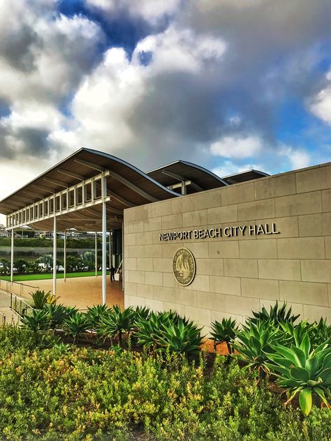 The Newport Beach City Hall / Civic Center and Park. Beach City, Civic Center, Balboa, Newport Beach, City Hall, Newport, California, House Styles, History