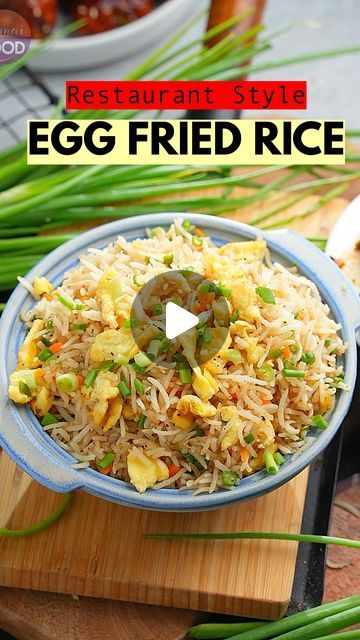 Vismai Food on Instagram: "Restaurant style EGG FRIED RICE 🍚 🥢 😊 Hello Foodies!!  Today’s special recipe is delicious restaurant-styleyle egg fried rice. This recipe is so simple and easy to make at home with easily accessible ingredients. Just simply follow the steps shown in this video.   #eggfriedrice #restaurantstyle #friedrice #streetfood #vismaifood #eggfriedriceintelugu #rice  #street food  Ingredients Required:   3 tbsp Oil 2 Beaten Eggs 1/4 cup Finely chopped Carrots 1/4 cup Finely chopped Beans 1 cup Rice(185 gms) cooked with Little Salt 1 tsp Black pepper 1/2 tsp White Pepper Powder 1/2 tsp Sugar 3/4 tsp Salt 1 tsp Aromat/ Ajinomoto 1 tsp Dark Soya Sauce 1 tsp Vinegar Small fist Spring Onions chopped" Egg Rice Recipes Simple, Fried Rice Recipe Easy Videos, Simple Egg Fried Rice, Egg Rice Recipes Indian, Egg Fried Rice Recipe Indian, Rice Street Food, Egg Fried Rice Recipe Easy, Fried Rice Recipe Indian, Egg Rice Recipe