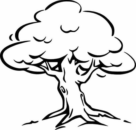 Black And White Tree - ClipArt Best Apple Tree Drawing, Family Tree Clipart, Black Oak Tree, Tree Outline, Cartoon Trees, Picture Tree, Simple Tree, Tree Coloring Page, Tree Clipart