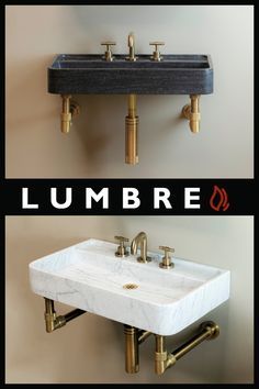 Meet our newest addition to the Elemental collection: the Lumbre Sink. A small but firey version of our Ventus sink is the perfect companion to smaller spaces. At 15"d x 26"w this sink works as a wall-hung, countertop or mini console. Mounted Sink Powder Room, Narrow Powder Room Sink, Wall Hung Sink Powder Room, Small Bathroom Wall Mounted Sink, Tiny Home Furniture Bathroom, Bathroom Sink Wall Mount, Small Powder Room Sinks And Vanities, Small Powder Room Floating Vanity, Shallow Sink Bathroom