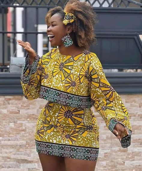 Short Skirt And Crop Top, Different Clothing Styles, Nigerian Ankara, Kitenge Fashion, African Print Dress Ankara, African Print Clothing, Short African Dresses, Ankara Fashion, Afrikaanse Mode