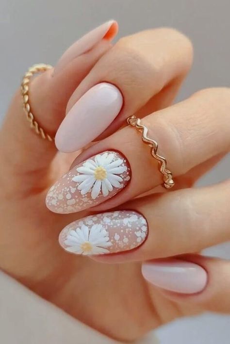 The top spring nails, spring nail art, and spring nail designs to copy Unghie Nail Art, Cute Spring Nails, Daisy Nails, Nail Styles, Spring Nail, Nail Designs Spring, Cute Spring, Floral Nails, Nail Arts