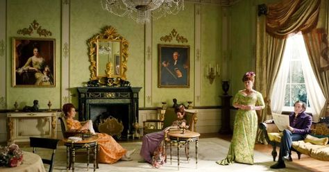 Bridgerton Filming Locations: How The Bridgerton and Featherington Houses Differ Lancaster House, Wilton House, French Style Mirrors, American Girl Doll Samantha, Regency Era Fashion, Interior Decorating Styles, Casa Vintage, Regency Era, Damask Wallpaper