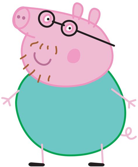 Daddy Pig Peppa, Peppa Pig Images, Peppa Pig Imagenes, Heo Peppa, Peppa Pig Teddy, Peppa Pig Birthday Party Decorations, Peppa Pig Decorations, Peppa Pig Cake Topper, Papa Pig